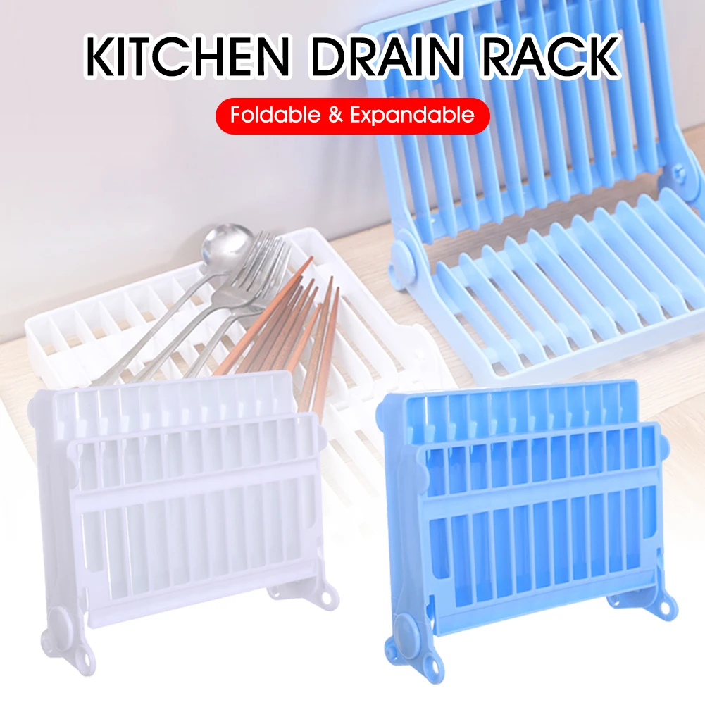 

Kitchenware Storage Rack Multifunctional Drain Dish Rack Cabinet Creative Folding Dish Rack Plastic Rack Kitchen Accessories