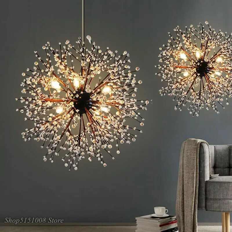 Современные подвесные светильники с одуванчиком винтажные лофт светодиодные