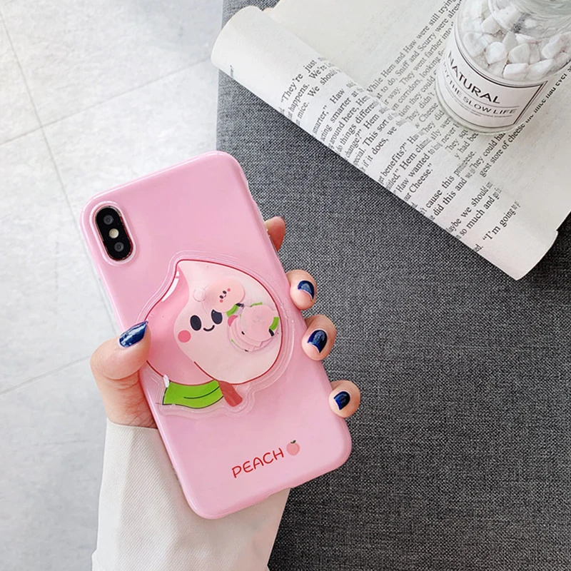 Симпатичное снижение давления фрукты телефон чехол для iPhone 7 7Plus 8 8Plus X XR XS Max