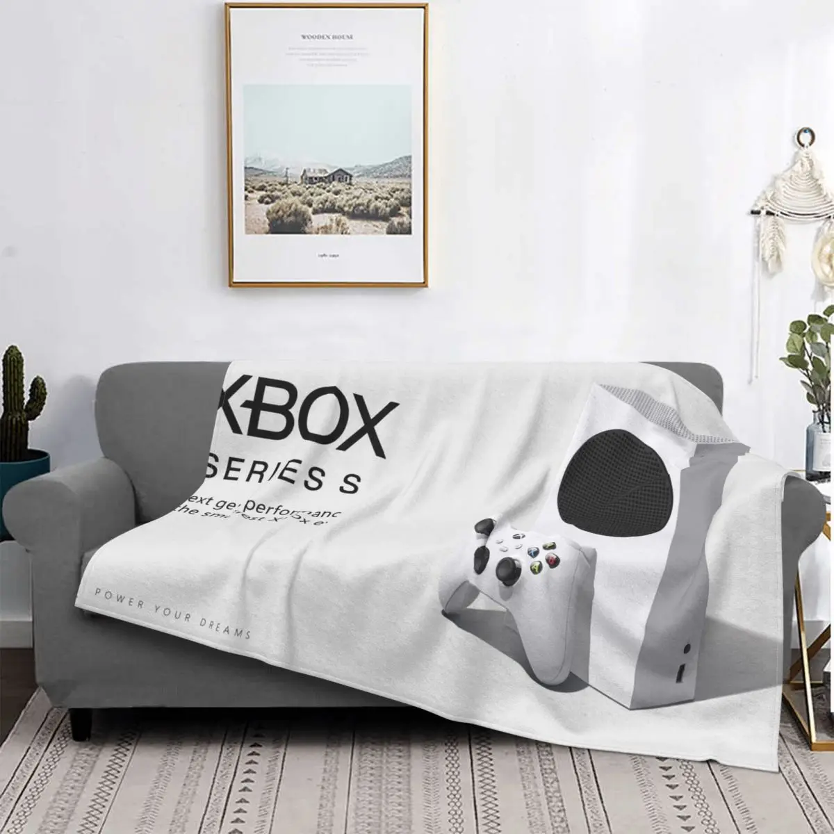

Manta Polar a cuadros Xbox, французское покрывало для камеры, для сауны и зимы