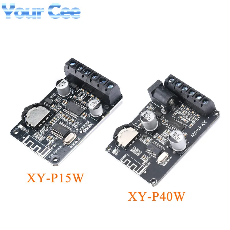 XY-P15W 10W/15W/20W/30W/40W высокомощный стерео цифровой усилитель, плата модуля 12V/24V