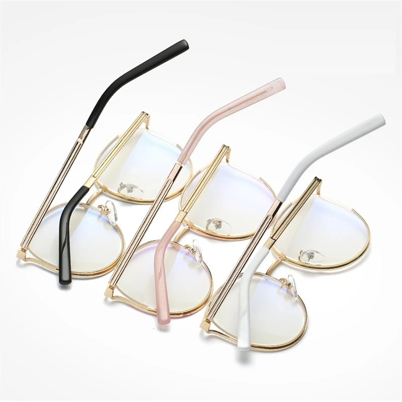 Zerosun оправа для очков женские круглые винтажные очки прозрачные девушек