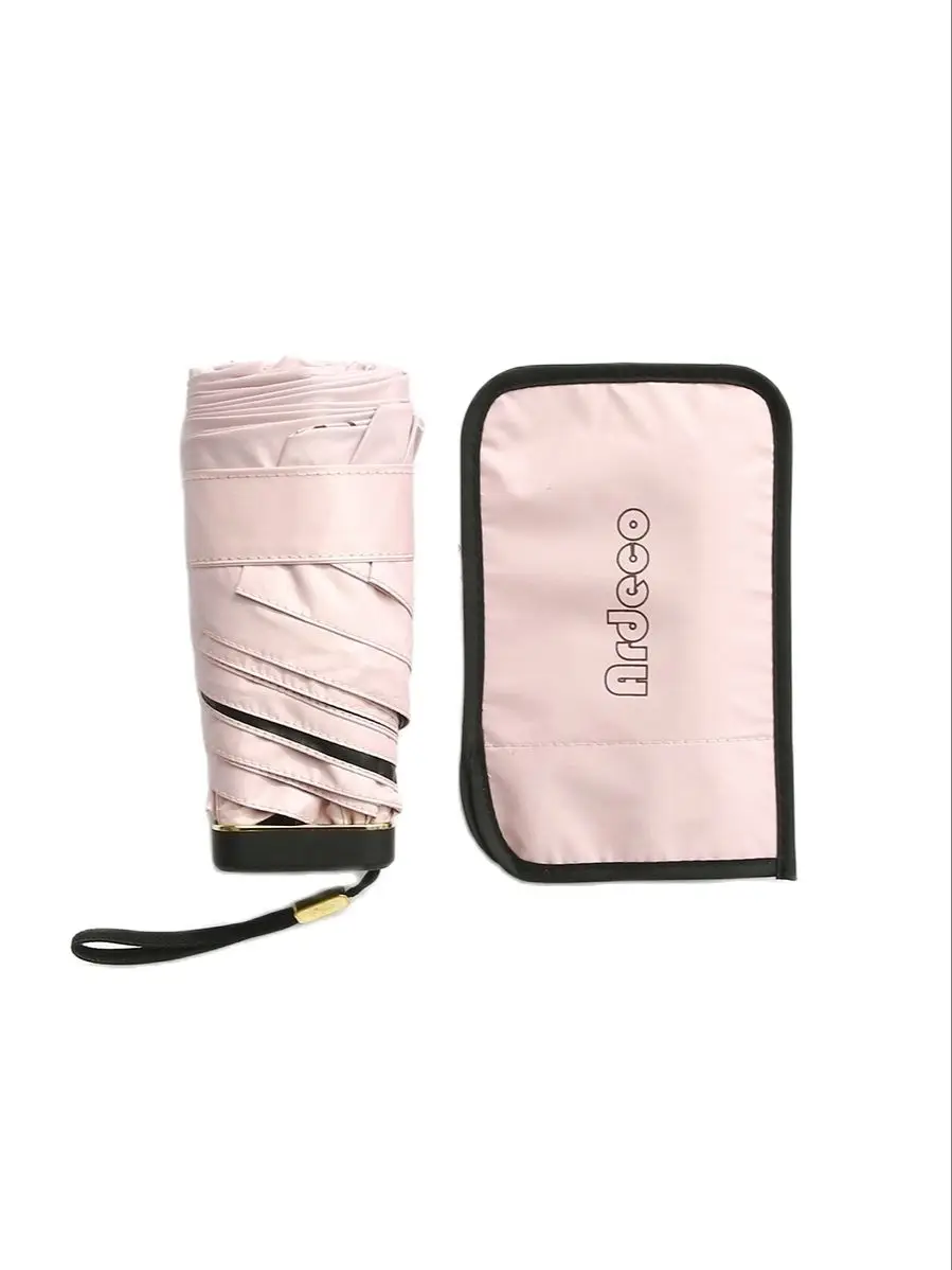 Карманный мини зонт от солнца дождя женский складной с пятью УФ лучами