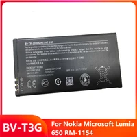 original replacement phone battery bv t3g for nokia microsoft lumia 650 rm 1154 bv t3g genuine rechargable batteries 2000mah