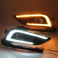 for chevrolet cruze 2016 2018 1 pair left right daytime running light drl led fog lamp with turn signal