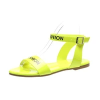 siddons women sandals 2020 new summer woman beach shoes open toe ankle strap ladies sandals non slip fluorescent party sandalias