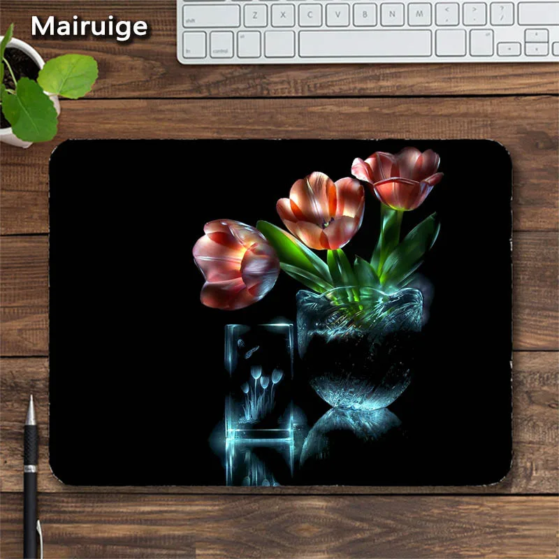 Mairuige, узор цветов, коврики для мыши для ноутбука, оптический компьютерный коврик для мыши, 3 размера, коврики для мыши, ноутбука, мини ПК, коврики для мыши