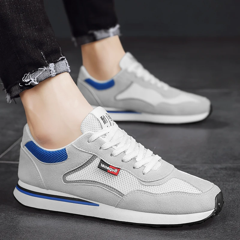 2020 мужская повседневная обувь Кружевная на плоской подошве Модная для папы