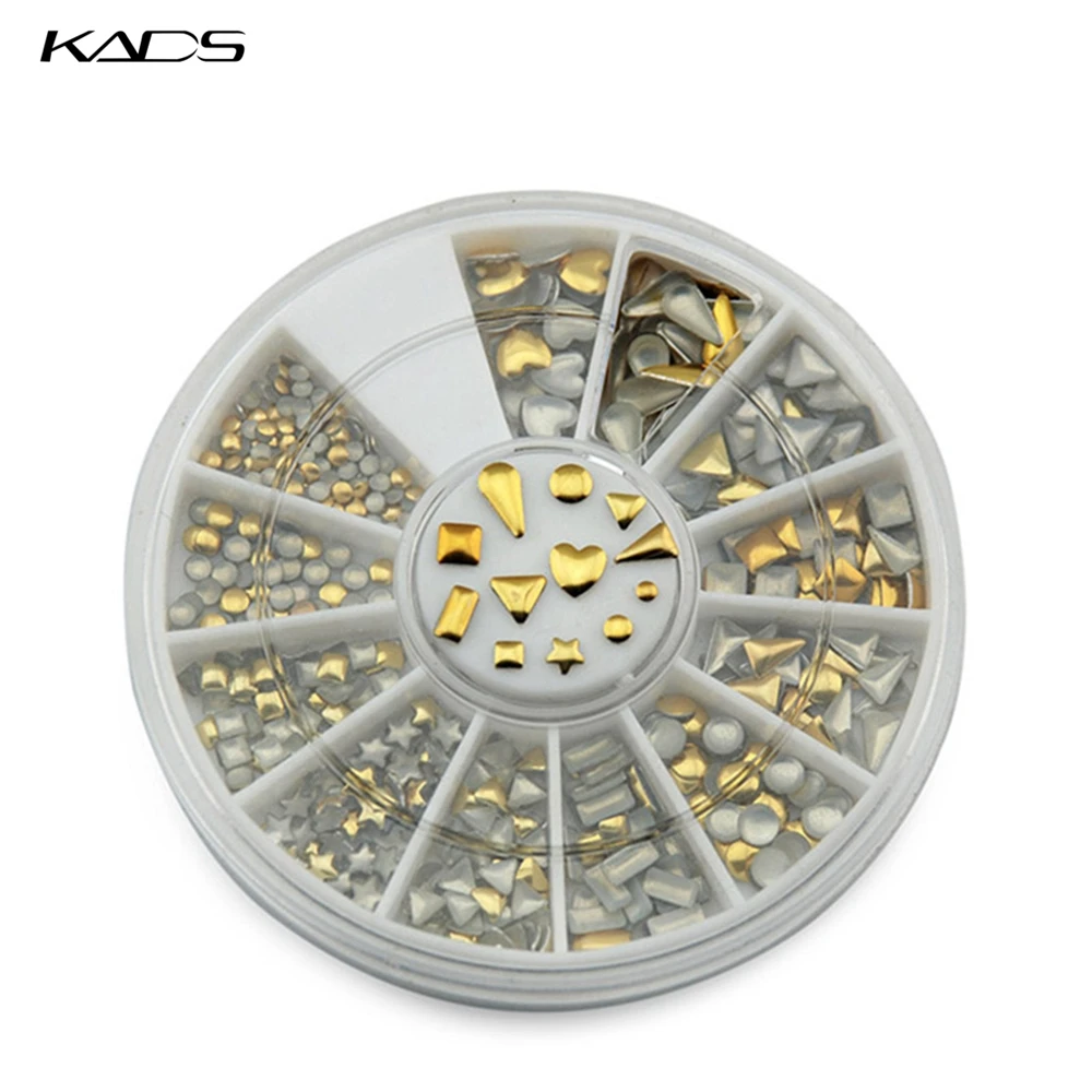KADS ногтей металлик хлопья искусство украшения 3д аксессуары дизайн шику