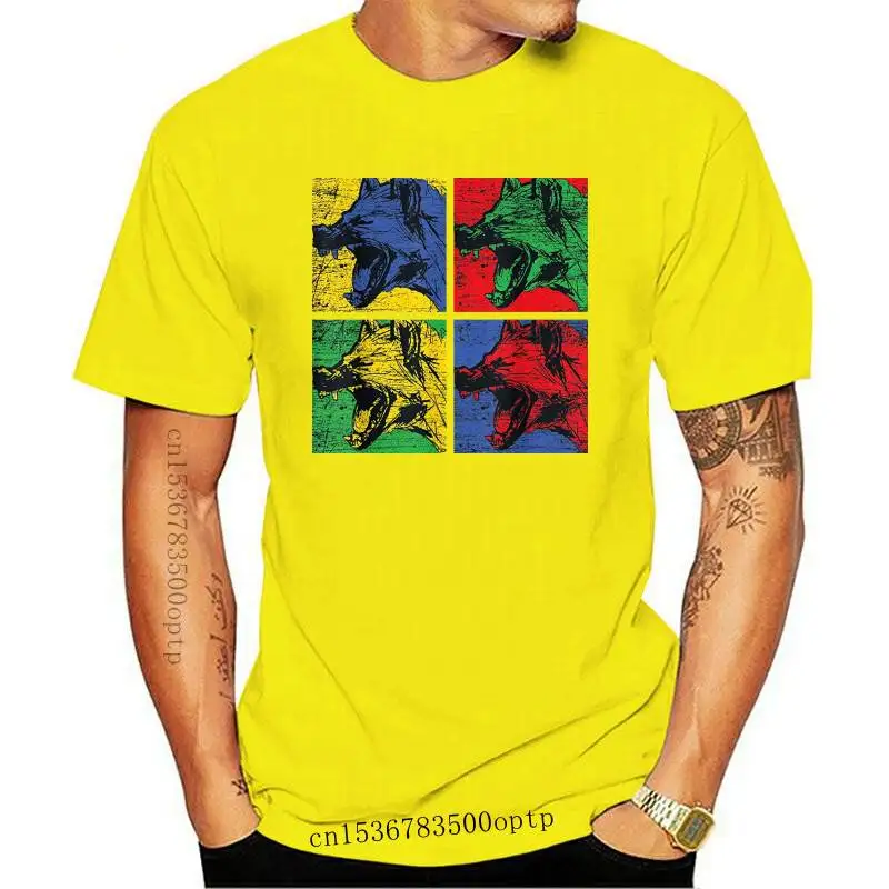 

New Pop Art Hyena T-Shirt Vintage Omnivore Scavenger