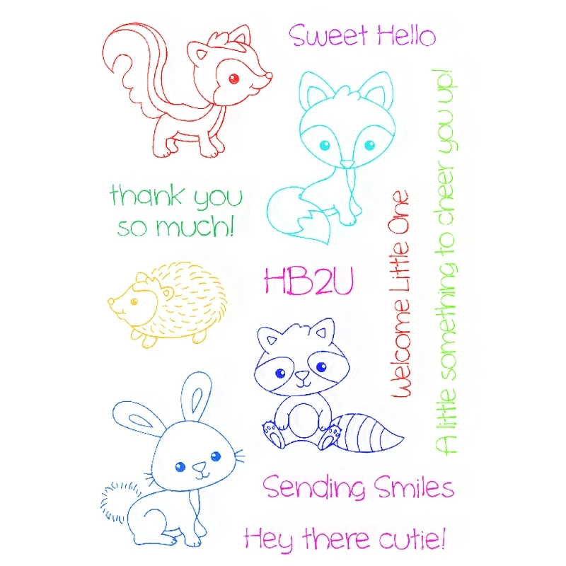 Прозрачный силиконовый печать поздравительный Декор DIY для Скрапбукинг дневник