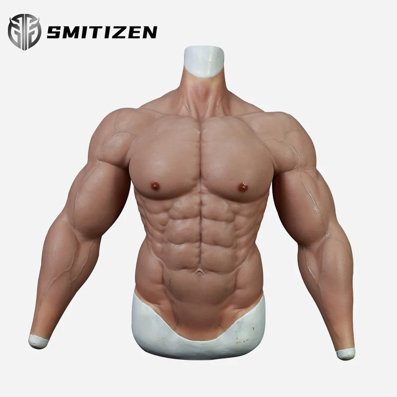 SMITIZEN-traje de silicona mejorado con brazos para hombre, disfraz de fetiche de m&uacute;sculos, vientre falso, Artificial, para Cosplay-1
