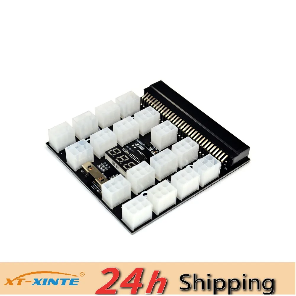 

PCI-E 17x 6-контактная плата блока питания преобразователь адаптера 12 В для Ethernet BTC Antminer Miner Mining HP сервер PSU GPU
