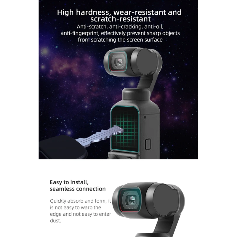 Camera Lens Protective Film for OSMO Pocket 2 HD Tempered Glass Screen Protector PTZ Accessories | Компьютеры и офис