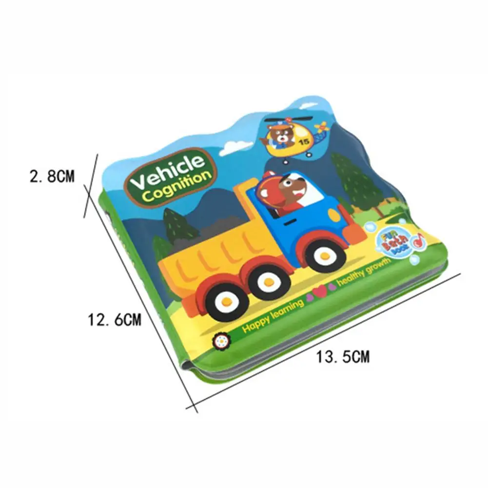 Cartoon Animal Sports Waterproof EVA BB Device Baby Bath Book Education Toy