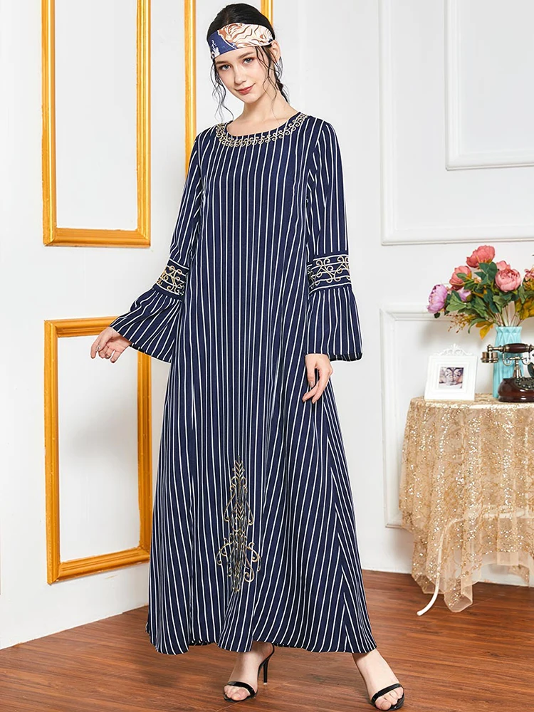 Платья Abaya Дубай Кафтан мусульманская мода хиджаб длинное платье макси платья