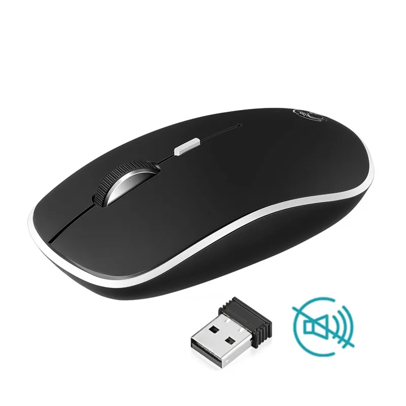 

Wireless Mouse Silent Computer Mouse 1600 DPI Ergonomic Mause Noiseless Sound USB PC Mice Mute Wireless Mice for Laptop