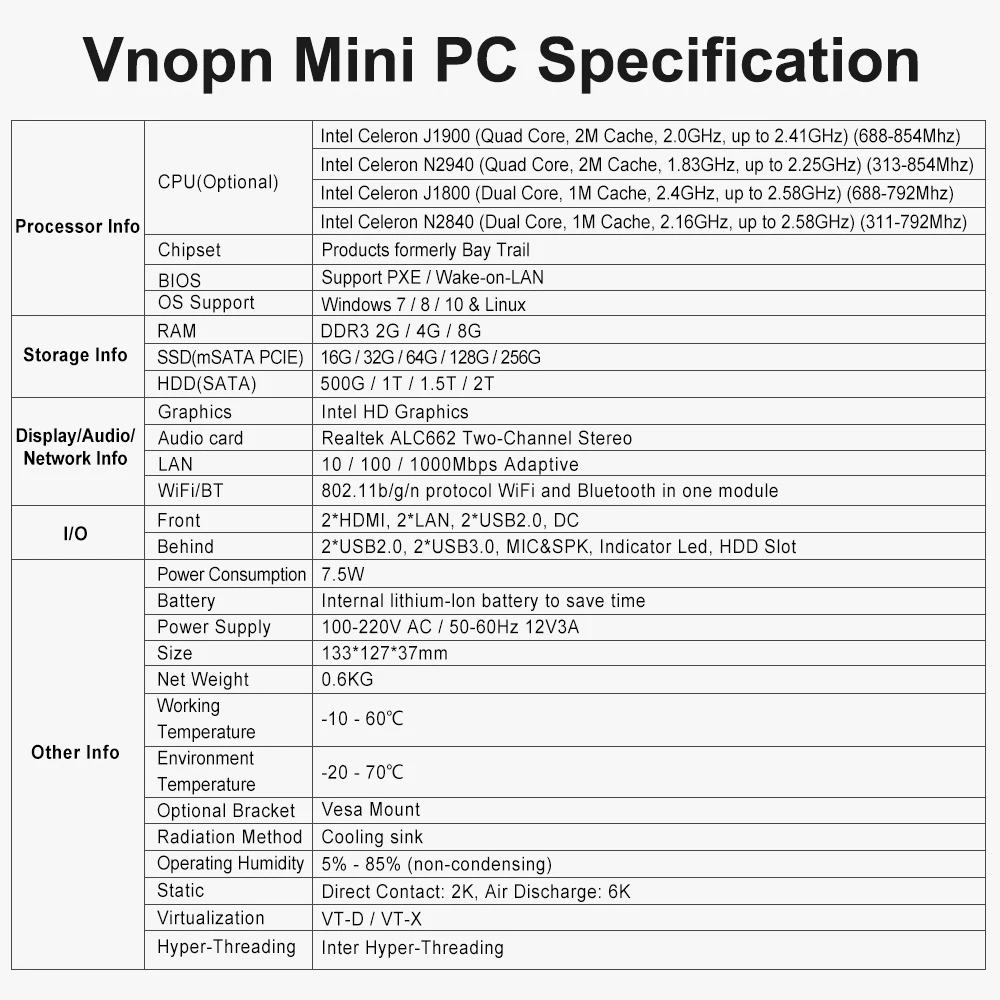 K6-F13 J1800 J1900 четырехъядерный промышленный ПК N2840 N2940 безвентиляторный мини ПК VDI PCoIP тонкий клиент 2* RJ45 LAN 2* HDMI офисный компьютер