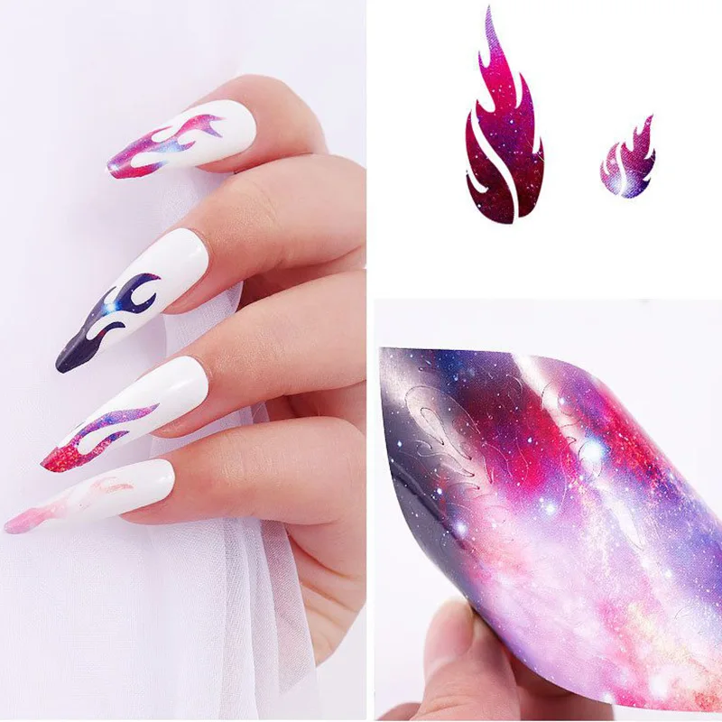 Новинка самоклеящиеся искусства ногтей искусственные лампы лазерные