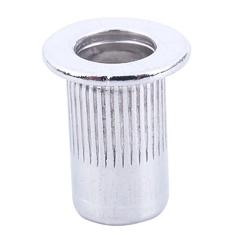 

M4 Rivet Nut Aluminum Vertical Stripes Cylindrical Rivets 100 Pieces