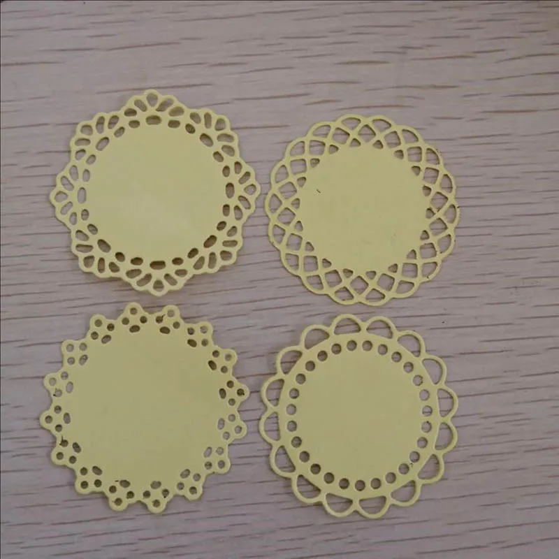 Штамповочные трафареты из углеродистой стали кружевные кромки круглые Вырубные