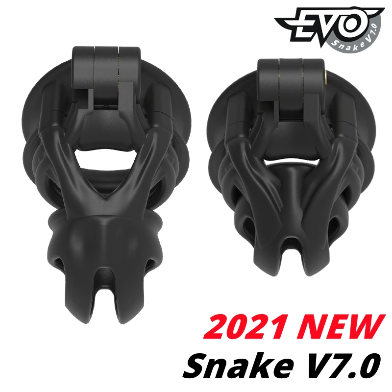 CHASTE BIRD 2021 новая змея V7.0 3D Эво клетка Мамба мужское целомудрие устройство двойная
