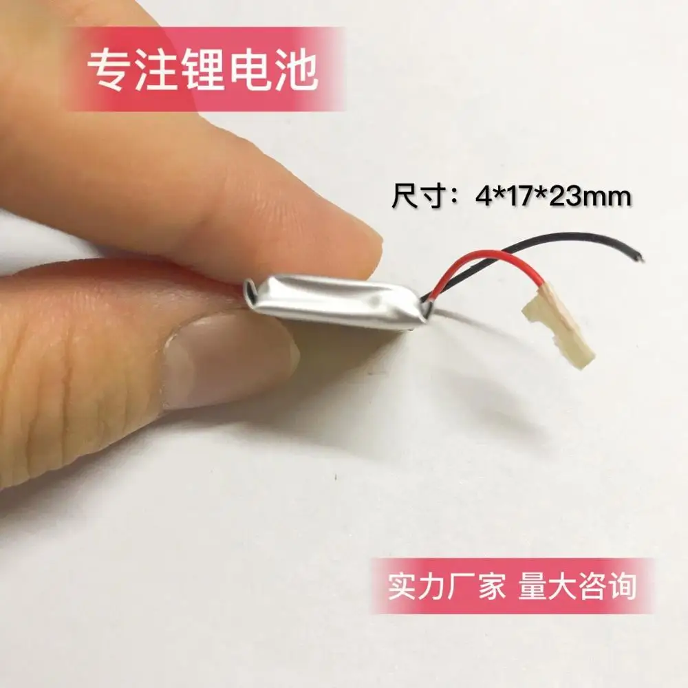 401623 401723 3 7 v 160mAh 23mm * 17mm 4mm Размер перезаряжаемый литий полимерный ионный