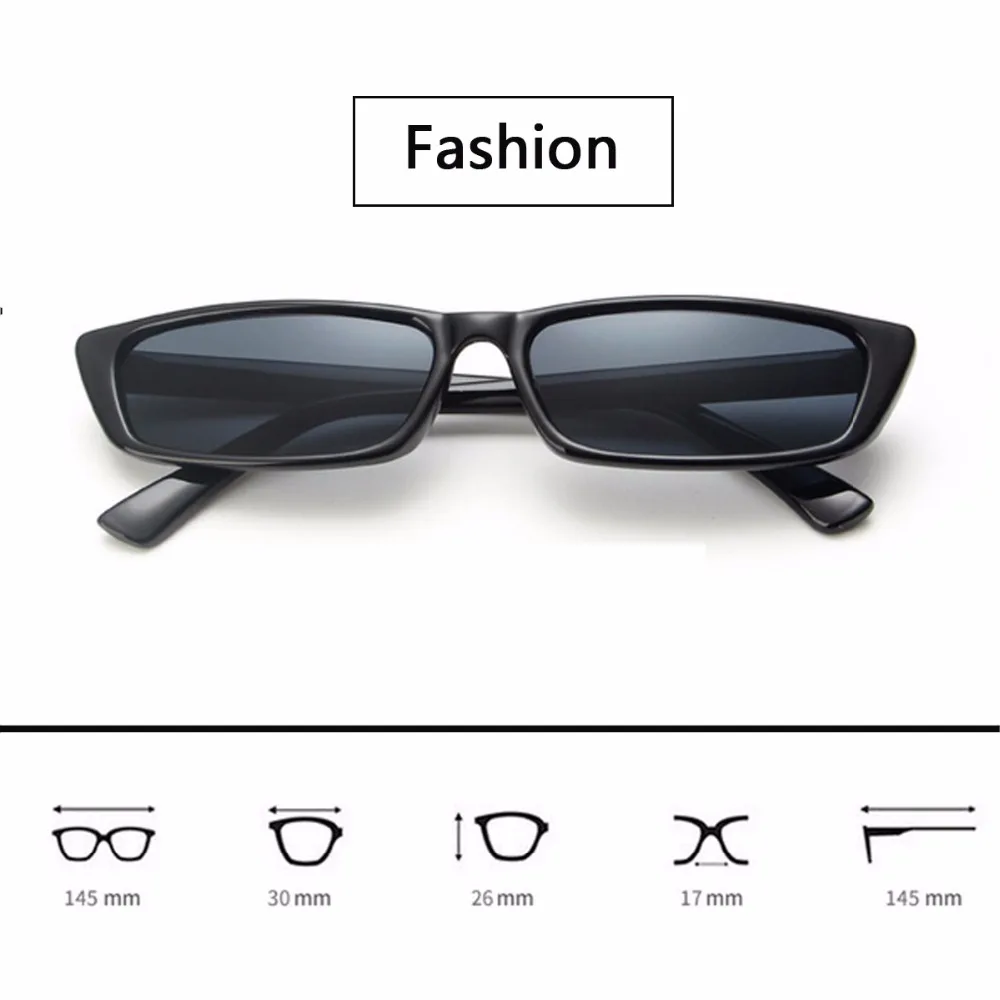 Винтажные прямоугольные солнцезащитные очки женские брендовые дизайнерские