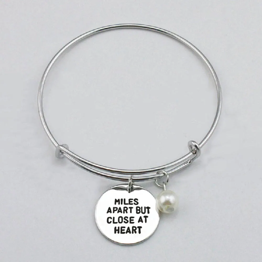 Ожерелье с гравировкой в форме сердца разными милями оптовая продажа подвески