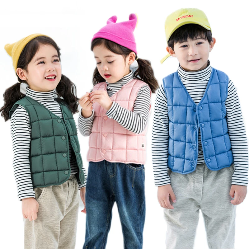 Новинка 2021 года Рождественский детский жилет Детская верхняя одежда Зимний