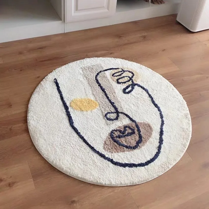 Художественный коврик с узором в стиле пост модерн домашний декоративный