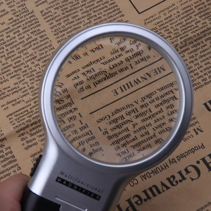 Ручное настольное увеличительное стекло многофункциональное складное 3 раза