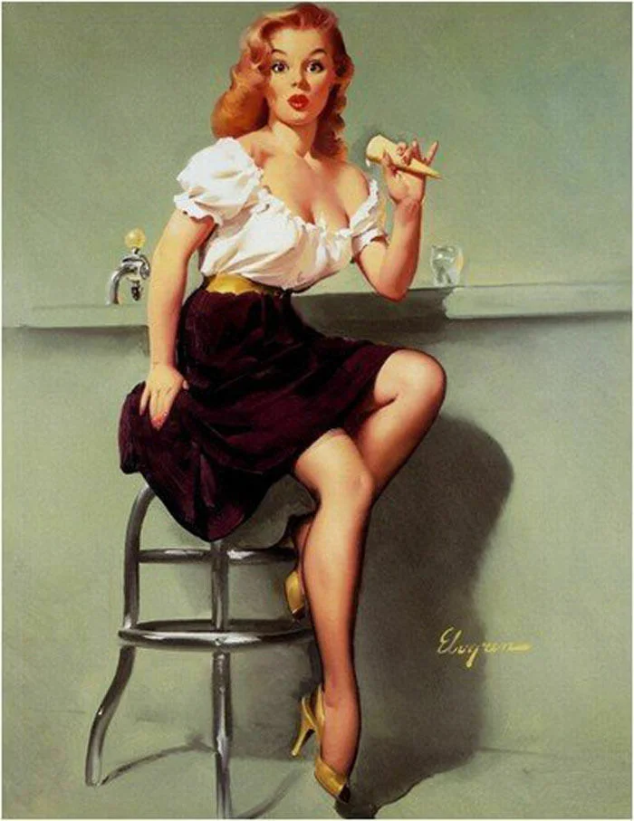 Шёлковый плакат Pin Up Girl с художественной печатью домашний Настенный декор 24x36