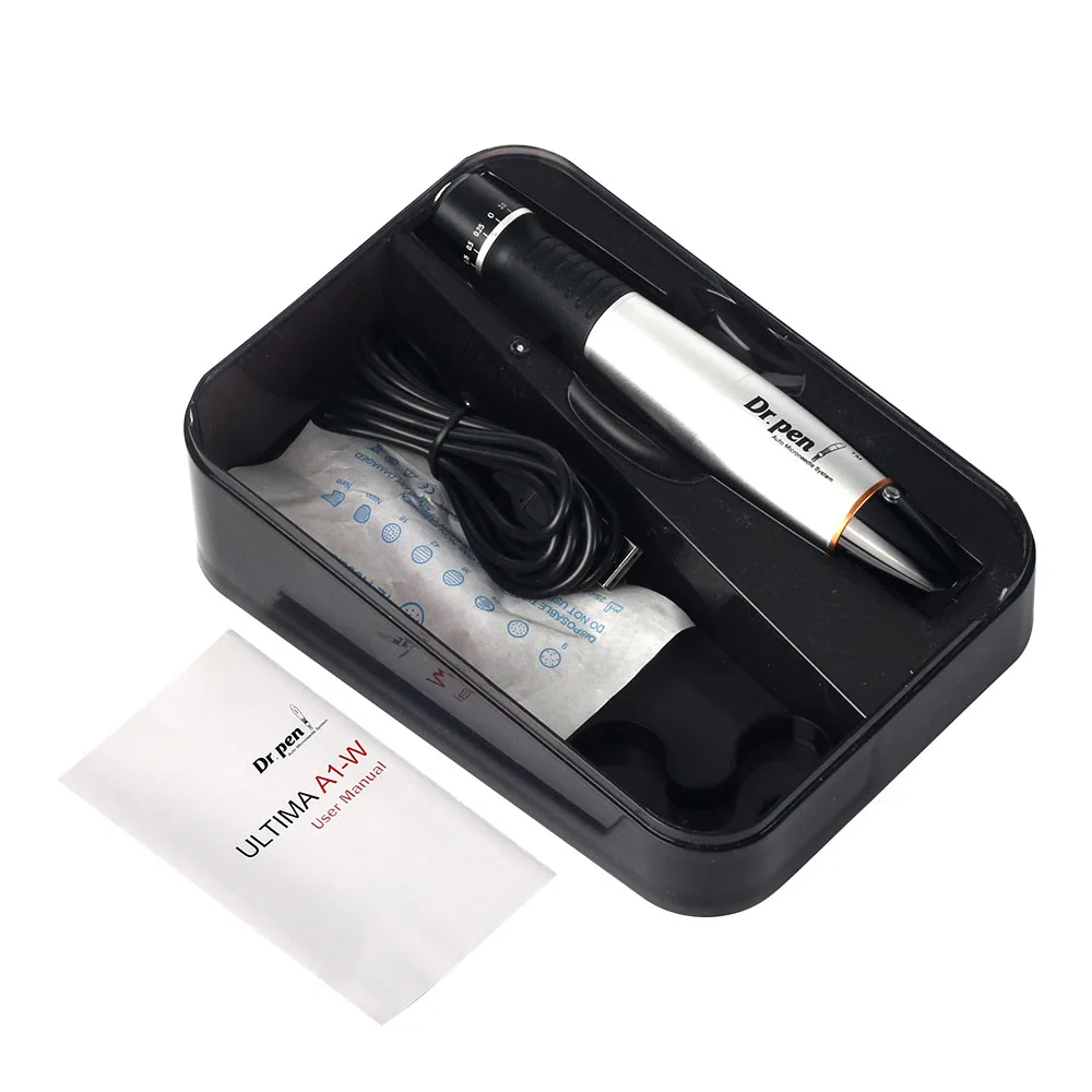 Электрический Dr. pen Ultima A1-C микроиглы тату уход за кожей наборы с 12 булавки иглы картриджи Авто Микро прокатки Дерма терапия
