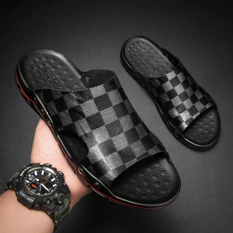 

Shoes, Men's Slippers Outdoor Non-slip Flip-flop Men Fashion Casual Single Shoes Men's Shoes Beach Sandals and Slippers New 2021