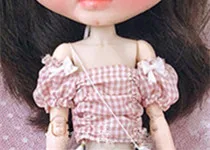 pink plaid shirt Новые кукла 1/6 брюки blyth клетчатая рубашка ob24 сумка кукольный наряд(Fit blyth, ob24, pullip, azone, licca, ICY, кукла 1/6 - Цвет: pink plaid shirt