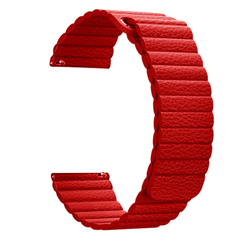 20/22mm Leather Loop Wrist Strap for HUAWEI WATCH 3 3Pro Band Magnetic Buckle Bracele for Huwei GT 2 42/46mm GT2 Pro Watchband