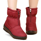Женские ботинки на танкетке, водонепроницаемые зимние ботинки на платформе, с теплым мехом, Нескользящие, 2022