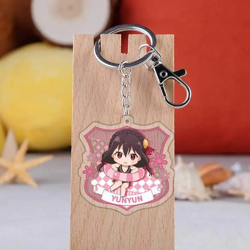 Anime Kono Subarashii Sekai Ni Syukufuku Wo Keychain Cartoon Figure Megumin Aqua Darkness Acrylic Bags Pendents Keyring | Украшения и