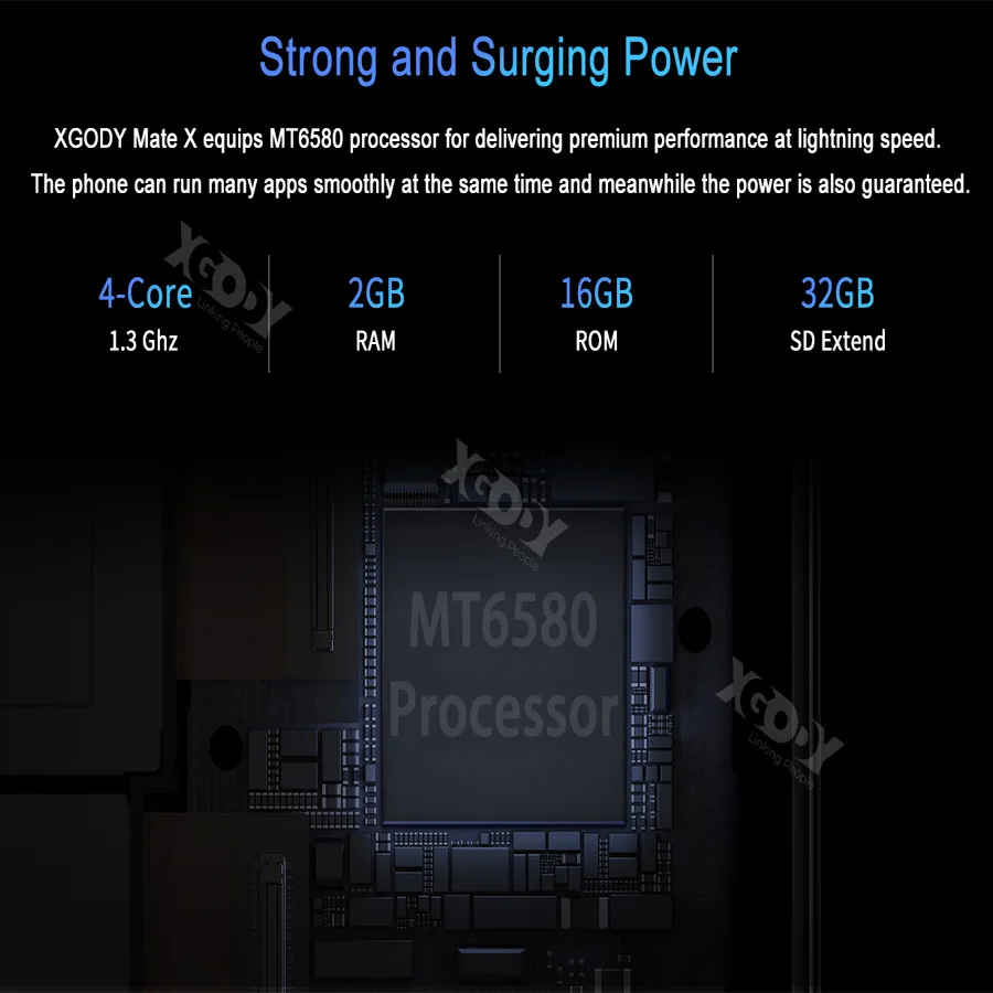 xgody 3g smartphone android 9 0 6 189 qhd cellphone 2gb ram 16gb rom 2800mah dual sim 5mp camera gps wi fi mate x mobile phone free global shipping