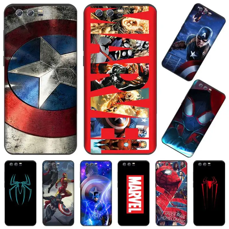 Чехол для телефона Marvel Shield Capa Huawei Honor view 7a5.45inch 7c5.7inch 8x 8a 8c 9 9x10 20 10i 20i lite pro 