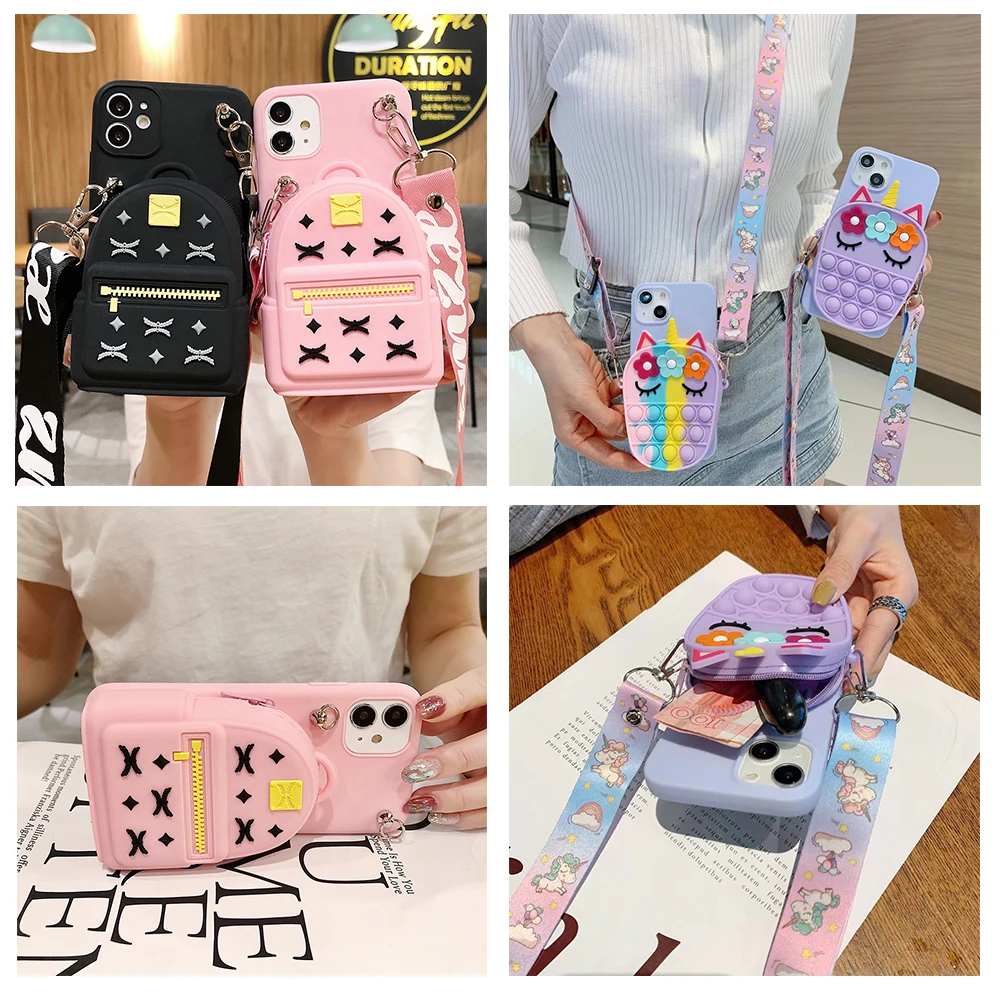

Coin Purses Wallet Card Holder Case For OPPO A91 A92S A93 A94 F5 F7 F9 F11 F19 R9 R9S R11 R11S Plus R15 R17 Find X2 X3 Pro 4G 5G