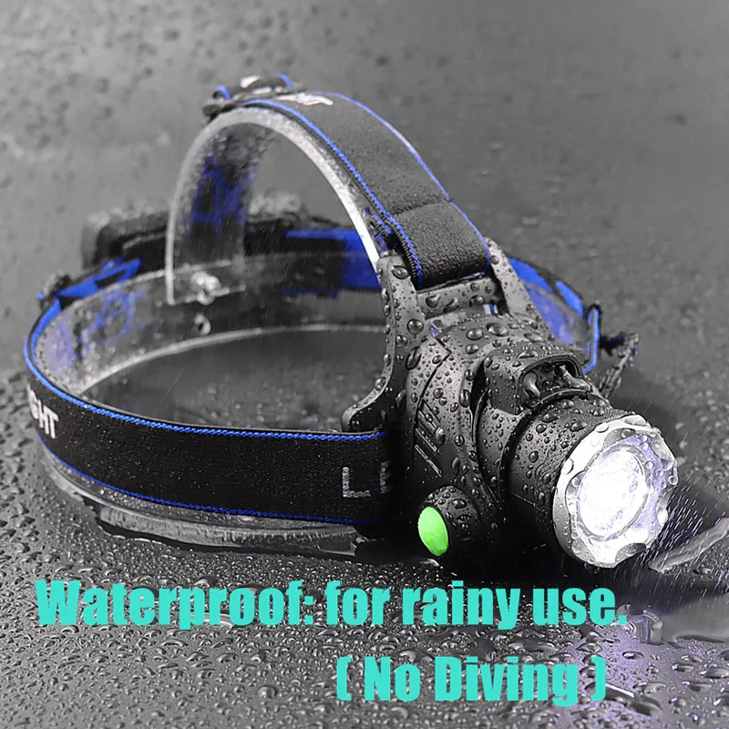 Портативный индукционный XML T6/L2/V6 светодиодный зум Головной фонарь охотничий