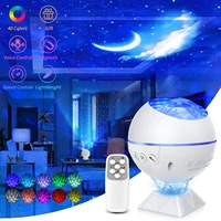 new galaxy projector night light for home night star effect starry sky lamp party projector ocean wave lamp with 43 light modes