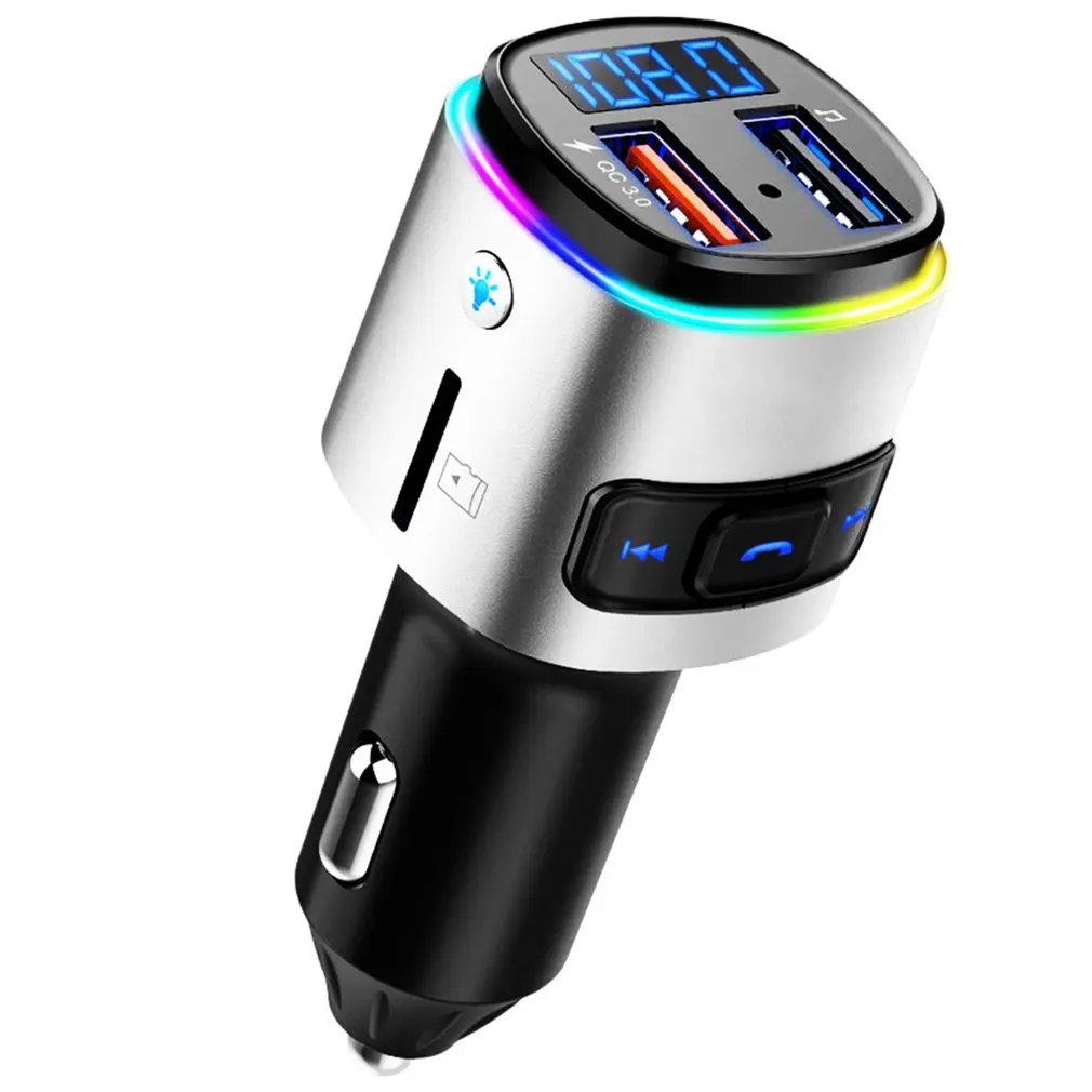 

BC41 Car MP3 player FM Transmitter U Disk / TF Card Music Player Bluetooth Receiver Hands-free Calling USB QC3.0 Car Charger