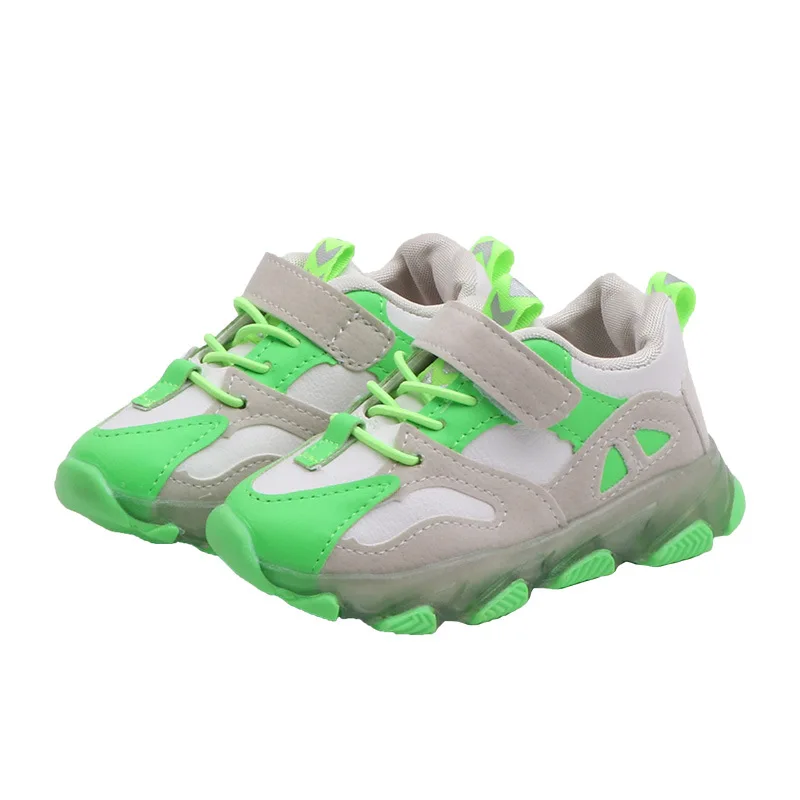 Туфли со светодиодной подсветкой Детская Юбка для маленьких девочек и мальчиков