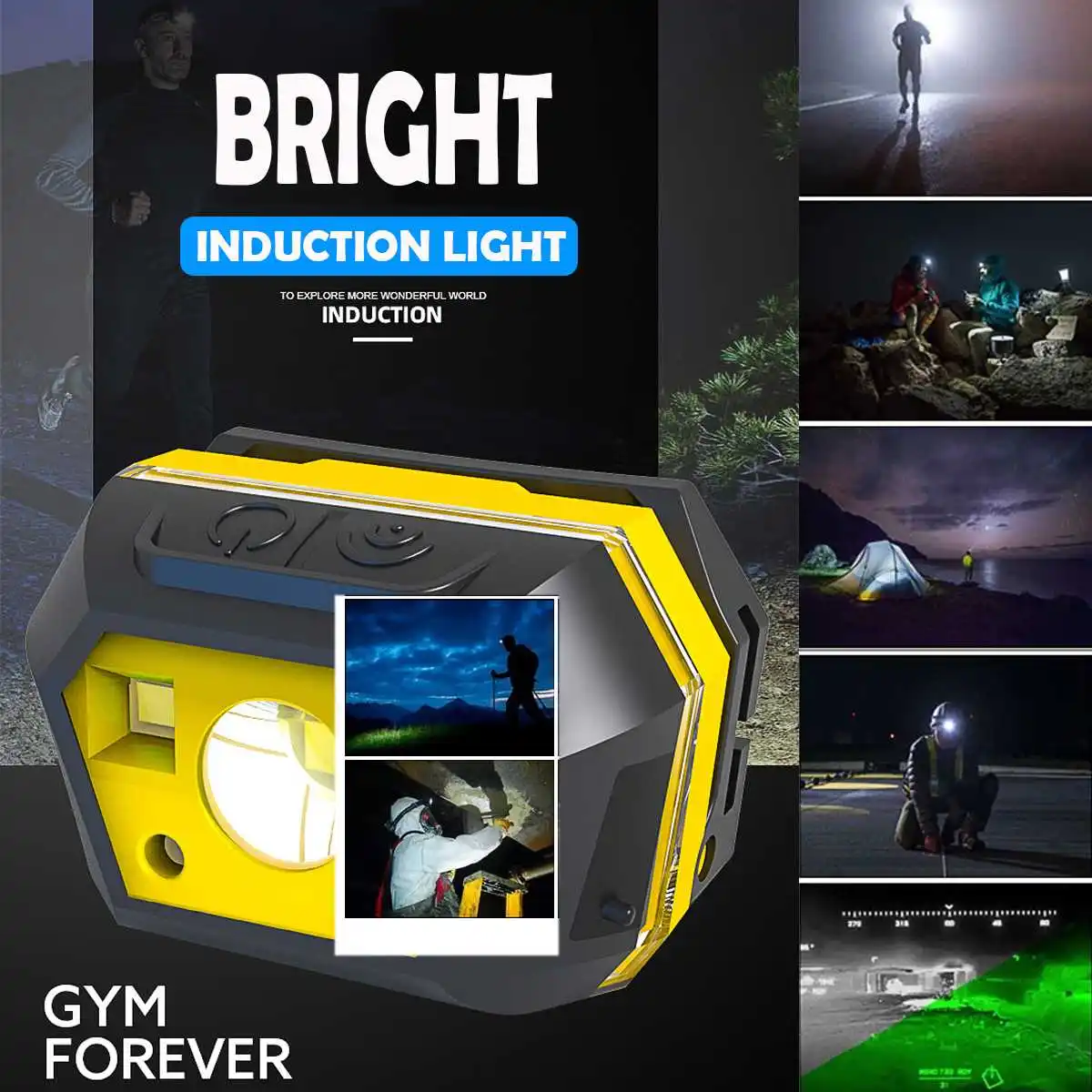 

LED Flashlight Rechargeable 50W 100W Portable Spotlight Lantern Searchlight Waterproof Hunting Built-in Battery Outdoor Camping