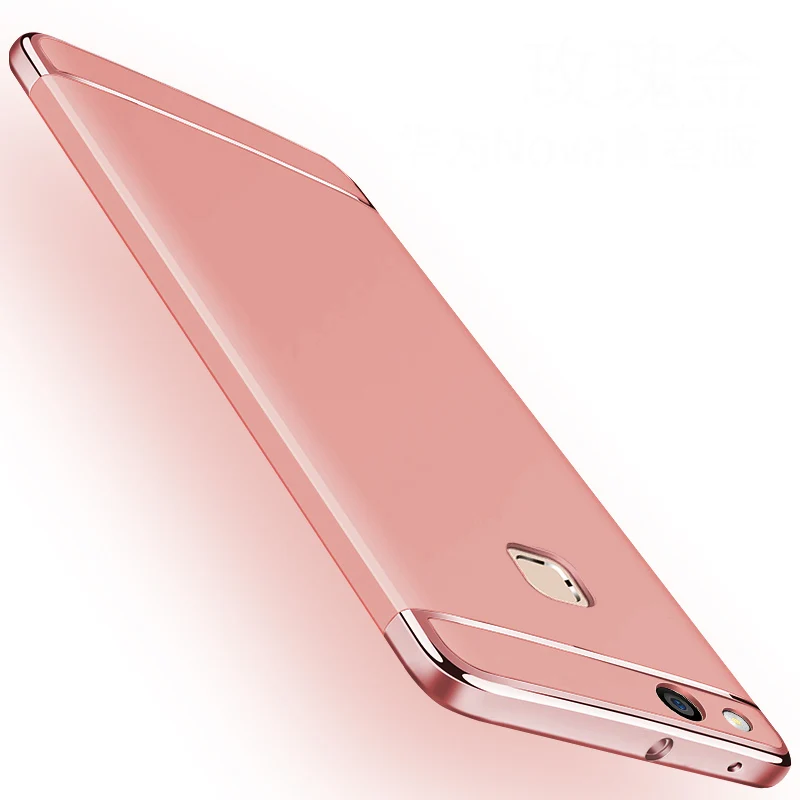Rose Gold Чехол для Huawei P10 P9 Lite Plus P20 P30 Pro роскошный 3 в 1 тонкий жесткий чехол для Mate 20 10 9 Pro Lite 20X P Smart Plus - Цвет: Rose Gold