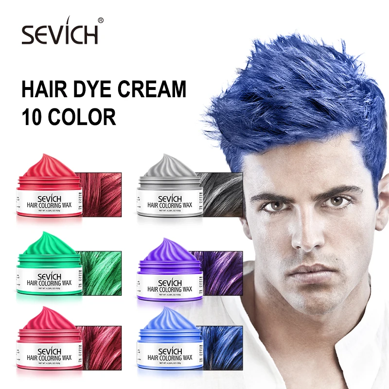 

Sevich Color Hair Wax Styling Pomade Silver Grey Disposable Strong And Hold Unisex Hair Clay Temporary Hair Dye For Hair Styling