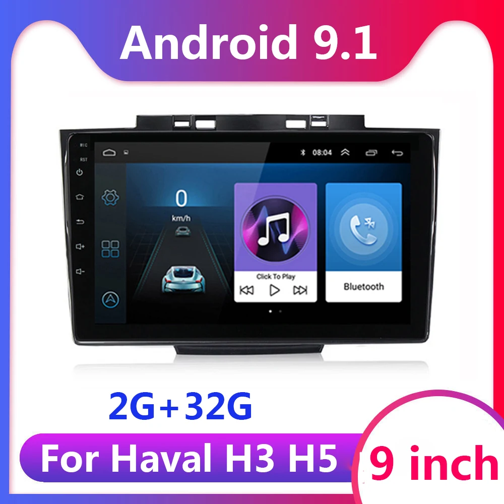 9-дюймовый 2 din Android 9 1 для Haval Hover Greatwall Great wall H5 H3 2013-2018 автомобильный радиоприемник с